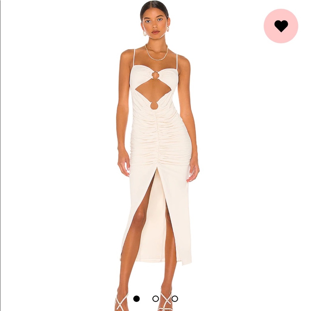 Camila Coelho Yasmeen Midi Dress in Beige